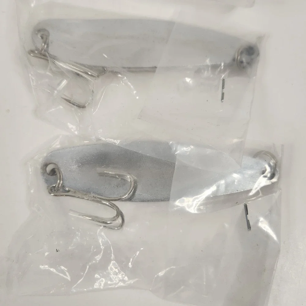 2oz Fishing Spoon Jig Treble Hook Holographic Laser casting crocodile Spoons New